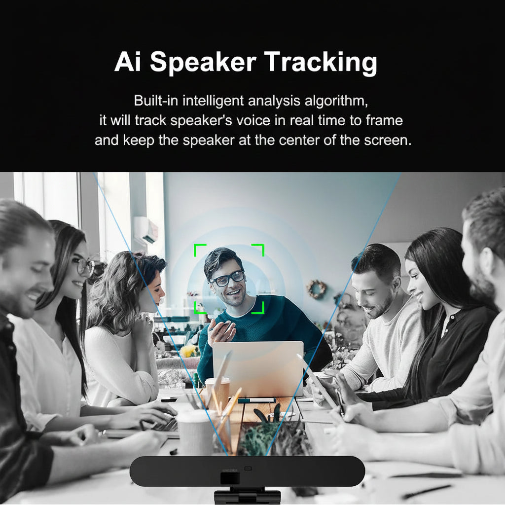 4k Video Webcam Camera  All in One Microphone Speakerphone