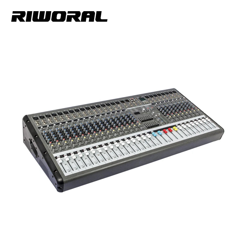 Professional 24 Channel 650w*2 Mixer USB Interface Controller Professional Digital Echo Mixer Power Amplifier - PMR2460