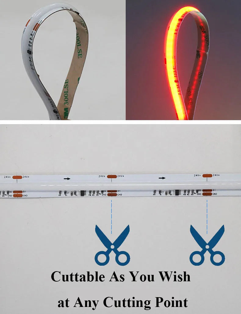 LED RGB COB Smart Light Strings App