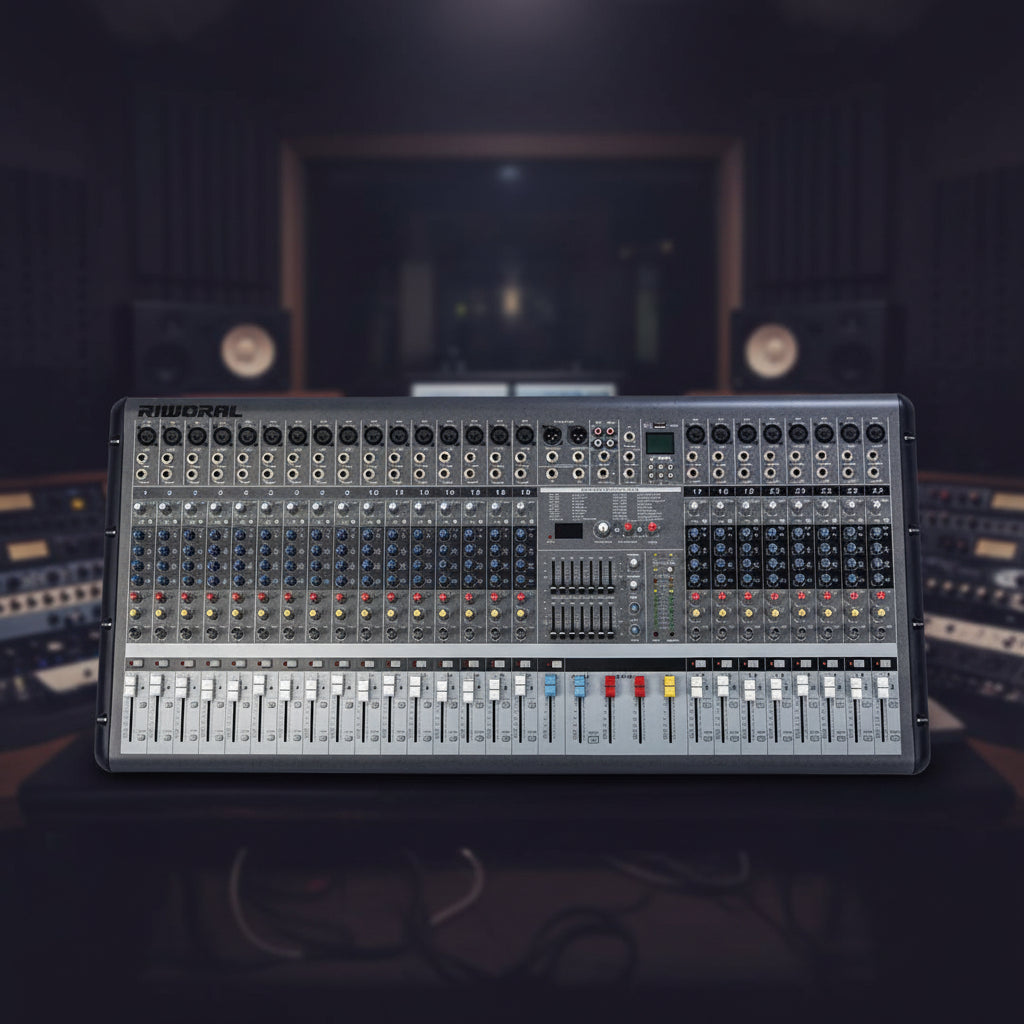Professional 24 Channel 650w*2 Mixer USB Interface Controller Professional Digital Echo Mixer Power Amplifier - PMR2460
