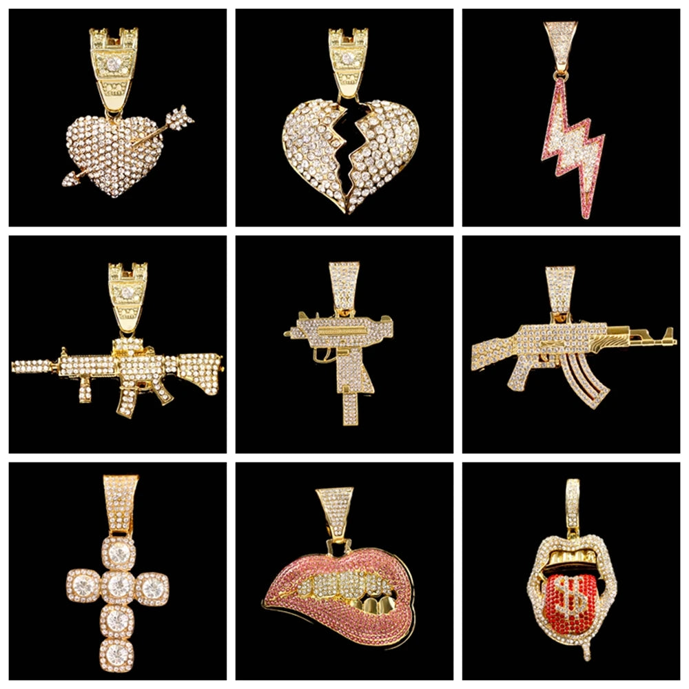 Cuban Link Chains w/ Stainless Pendant