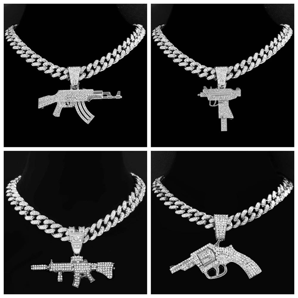 Cuban Link Chains w/ Stainless Pendant