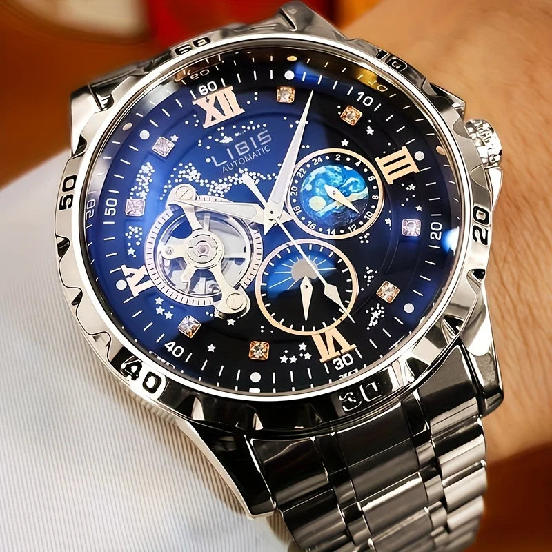 Luxury Fully Automatic Calendar Watch, Night Light and Waterproof