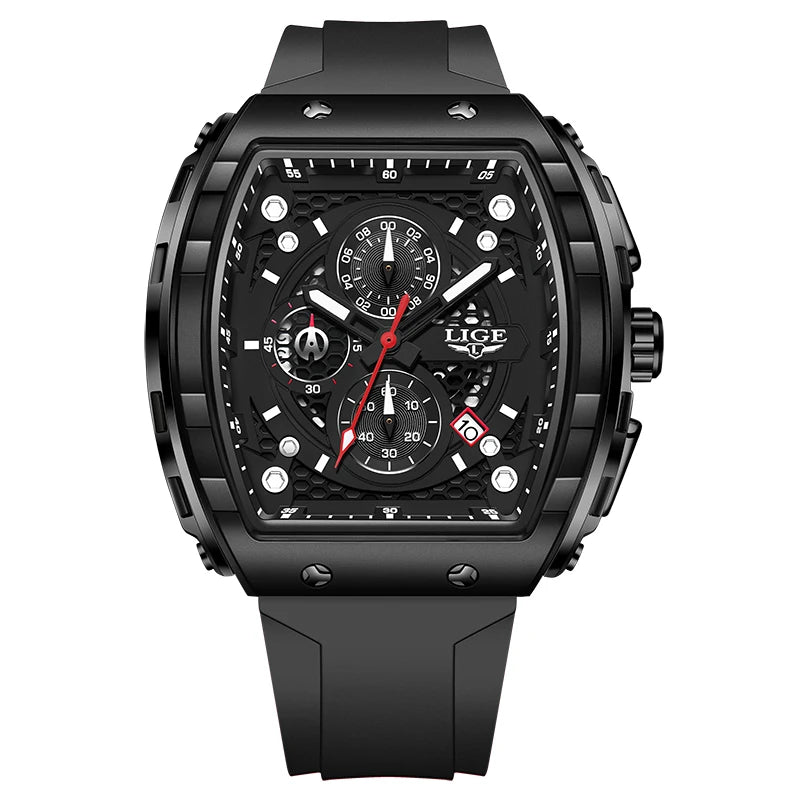 2026 LIGE Watches Men Sport Waterproof Quartz Men's Watch Military Luminous