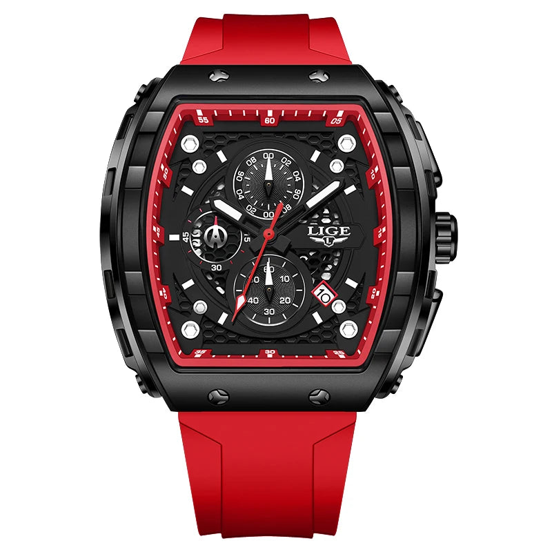 2026 LIGE Watches Men Sport Waterproof Quartz Men's Watch Military Luminous